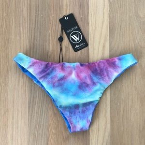 Wildfox Tie-dye reversible Swim Bottoms